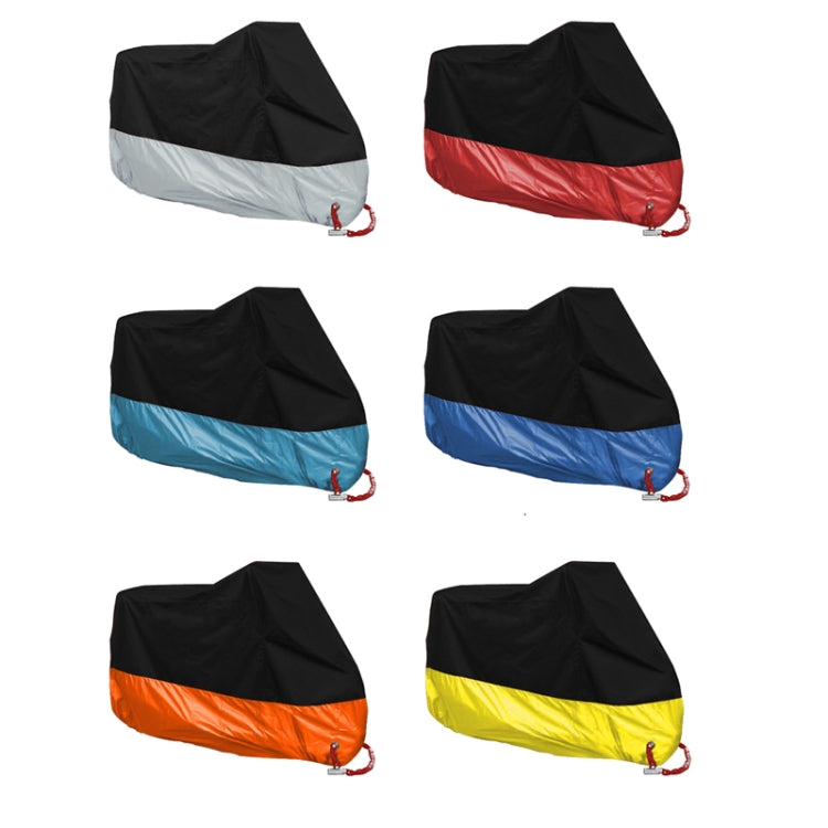 190T Motorcycle Rain Covers Dustproof Rain UV Resistant Dust Prevention Covers, Size: XL(Black and Light Blue) - free shipping - PMC TechLife - Order now!