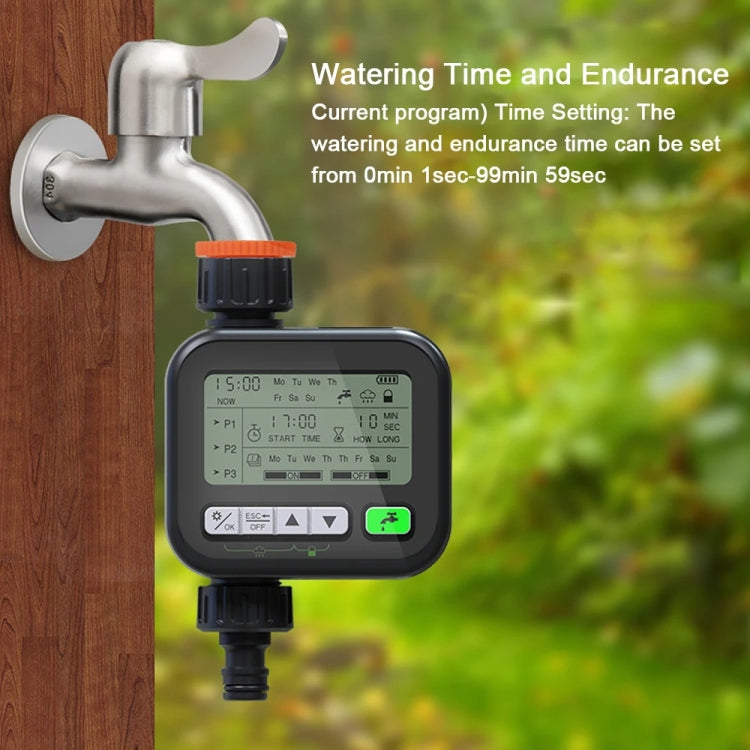 Gardening Timer Automatic Watering Device Garden Balcony Watering Device Intelligent Irrigation System Controller(Black) - Watering & Irrigation by PMc TechLife | Online Shopping South Africa | PMc TechLife | Buy Now Pay Later Mobicred