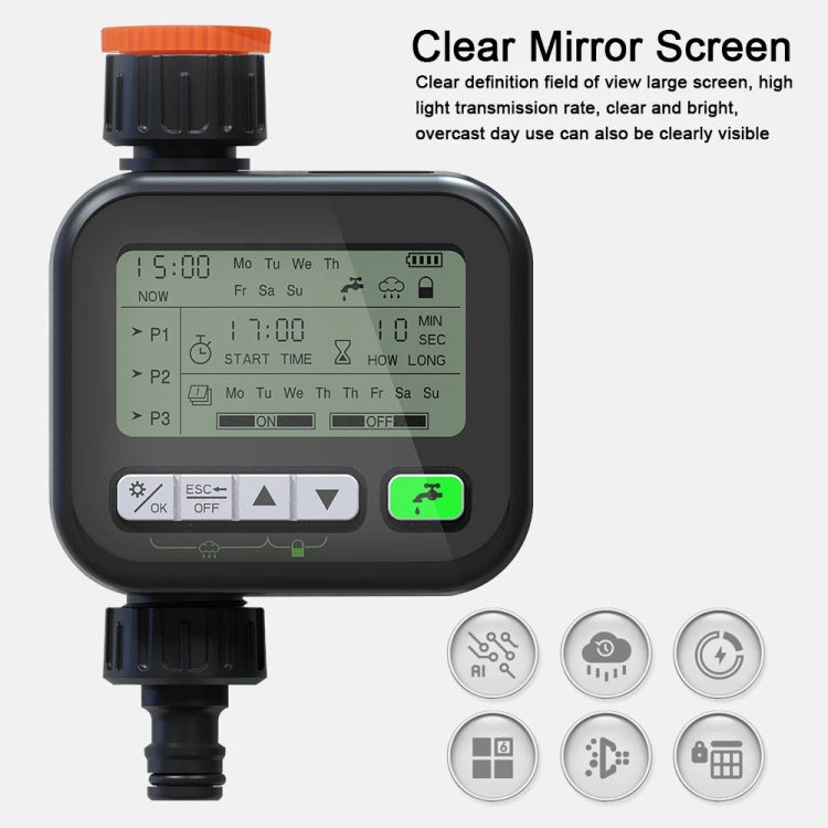 Gardening Timer Automatic Watering Device Garden Balcony Watering Device Intelligent Irrigation System Controller(Black) - Watering & Irrigation by PMc TechLife | Online Shopping South Africa | PMc TechLife | Buy Now Pay Later Mobicred