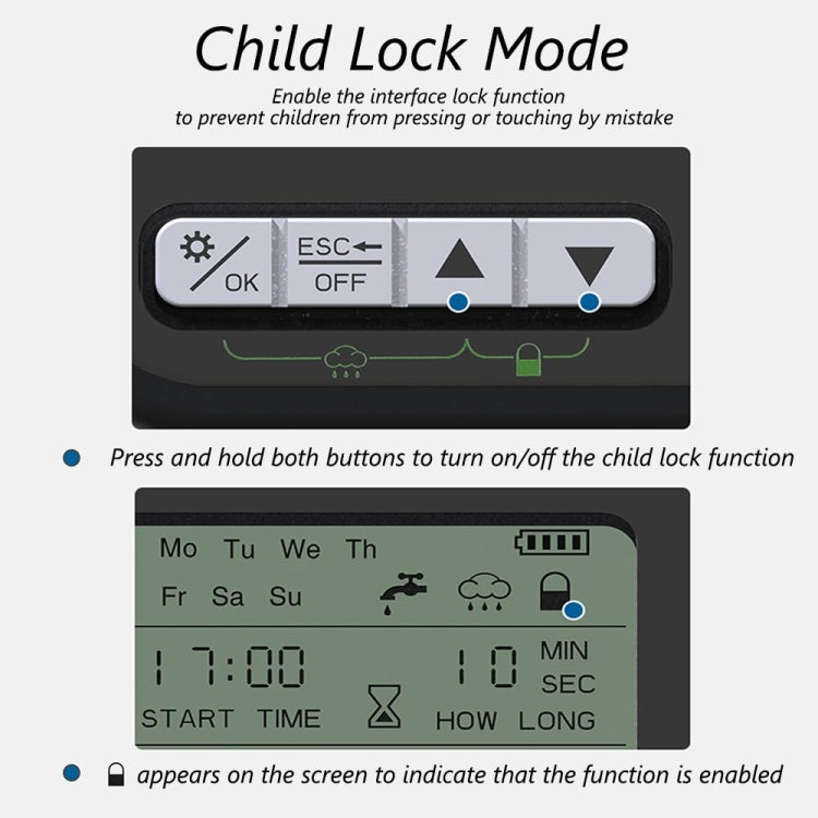 Gardening Timer Automatic Watering Device Garden Balcony Watering Device Intelligent Irrigation System Controller(Black) - Watering & Irrigation by PMc TechLife | Online Shopping South Africa | PMc TechLife | Buy Now Pay Later Mobicred