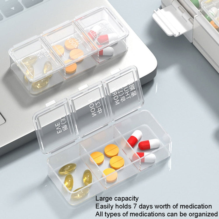 24 Grid Large Capacity Sealing Pills Case 3 Times A Day 7 Day Medicine Organizer Box(Blue) - free shipping - PMC TechLife - Order now!