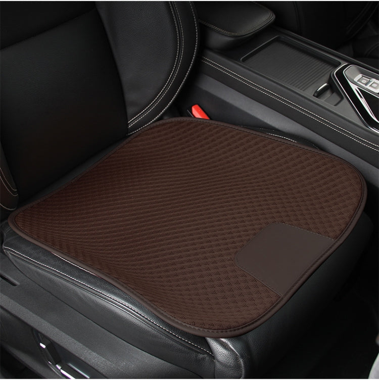 Car Seat Without Backrest Ice Silk Cushion(Mosca Brown) - Seat Accessories by PMC TechLife | Online Shopping South Africa | PMC TechLife | Buy Now Pay Later Mobicred