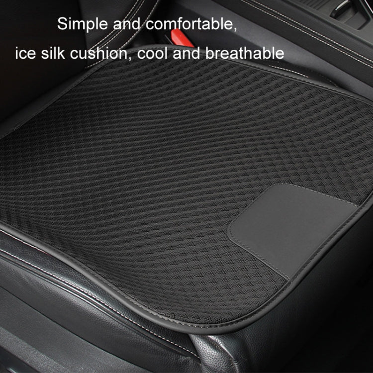 Car Seat Without Backrest Ice Silk Cushion(Claret) - Seat Accessories by PMC TechLife | Online Shopping South Africa | PMC TechLife | Buy Now Pay Later Mobicred