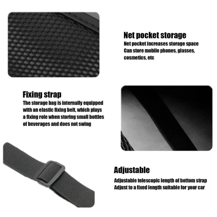 Car Seat Leather Multifunctional Tissue Water Cup Storage Hanging Bag(Black) - Stowing Tidying by PMC TechLife | Online Shopping South Africa | PMC TechLife | Buy Now Pay Later Mobicred