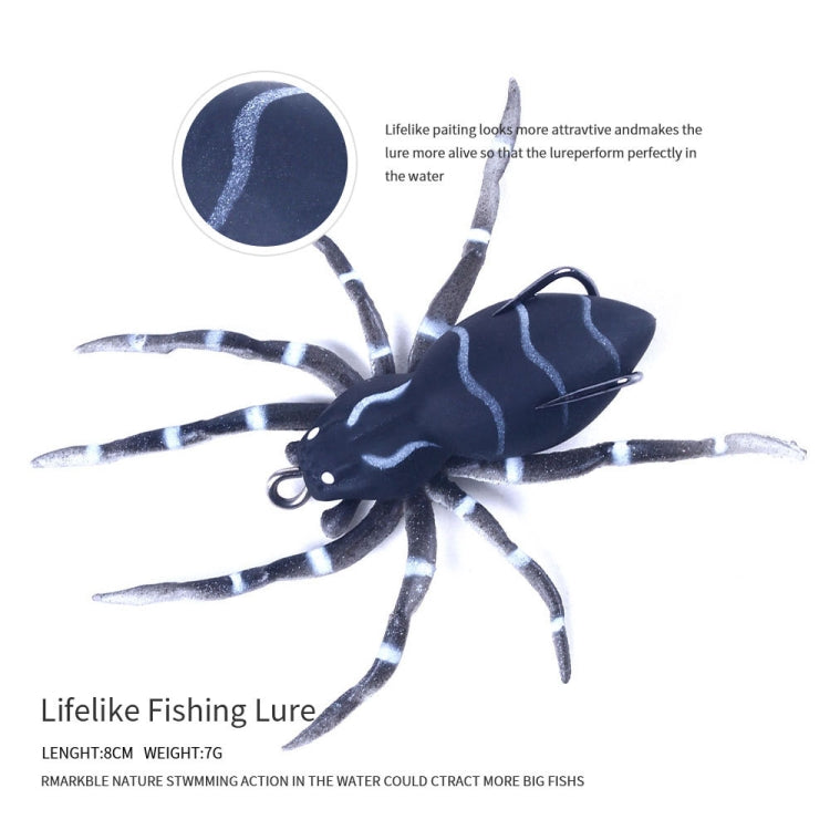 HENGJIA 8cm 7g Lua Spider Soft Bait Bionic Mimic Bait, Color: 5 Colors - Fishing Lures by HENGJIA | Online Shopping South Africa | PMC TechLife | Buy Now Pay Later Mobicred