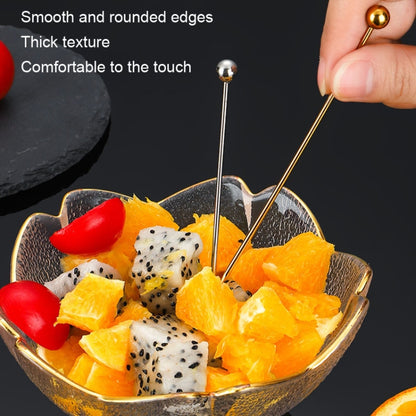 304 Stainless Steel Fruit Needle Dim Sum Decorative Small Sticks, Color: Colorful - Gadgets by PMC Jewellery | Online Shopping South Africa | PMC Jewellery