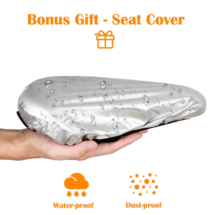 WEST BIKING Bike Cushion Cover Thick Silicone Quick Release Seat Cushion(Black) - Bicycle Saddle by WEST BIKING | Online Shopping South Africa | PMc TechLife | Buy Now Pay Later Mobicred