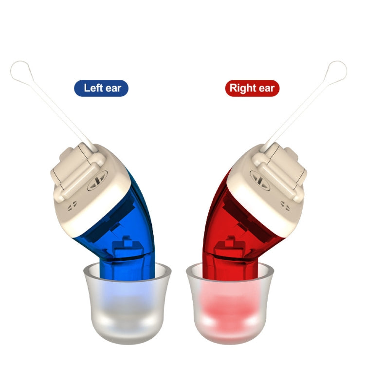 AN127 Invisible In-Ear Hearing Aid Sound Amplifier For The Elderly And Hearing Impaired(Blue Left Ear) - Hearing Aids by PMC Jewellery | Online Shopping South Africa | PMC Jewellery