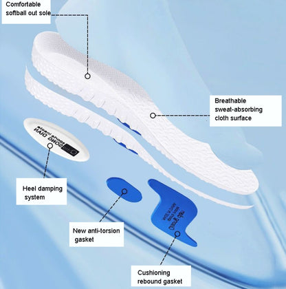 EVA Sports Insoles Shock Absorption Deodorant Running Insoles For Shoes, Size: 43-45(White) - Shoes Care by PMC Jewellery | Online Shopping South Africa | PMC Jewellery