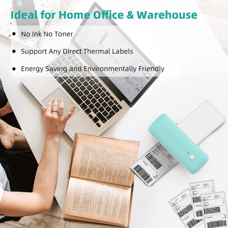 Phomemo PM246S Address Label Printer Thermal Paper Express E-Manifest Printer, Size: EU(Purple) - Receipt Printers by Phomemo | Online Shopping South Africa | PMC TechLife | Buy Now Pay Later Mobicred