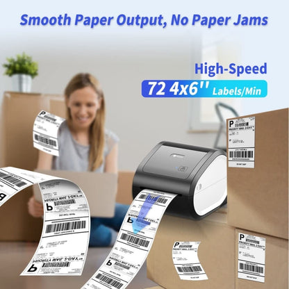 Phomemo D520-BT Bluetooth Thermal Shipping Label Printer Wireless Desktop Printer For Barcode Address Labels, Size: US(Purple White) - Printer by Phomemo | Online Shopping South Africa | PMC Jewellery | Buy Now Pay Later Mobicred