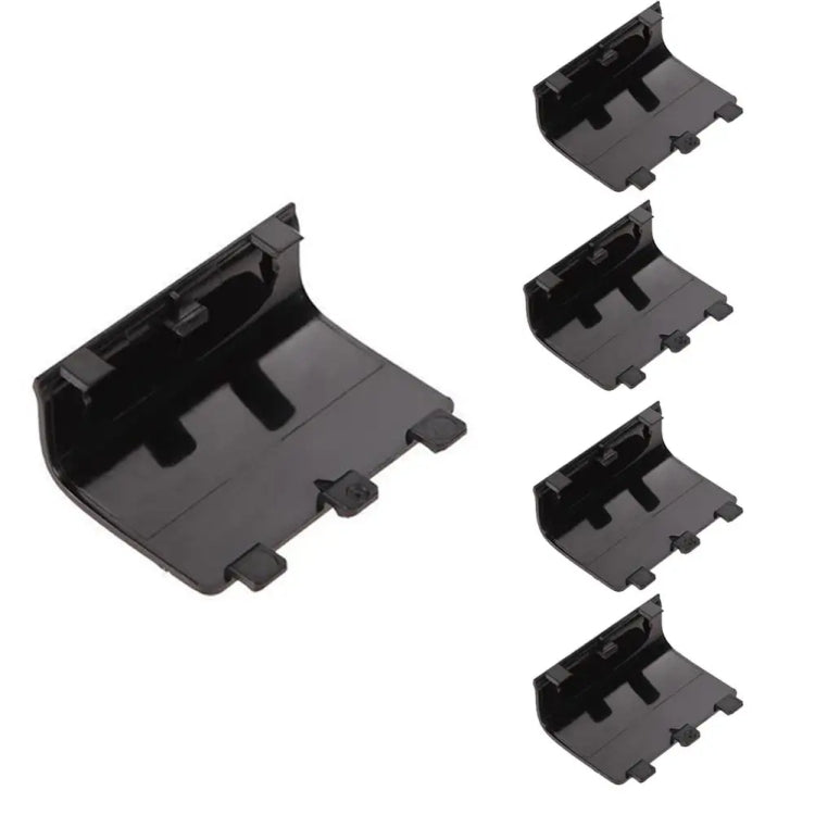 For Xbox One 5pcs Wireless Controller Battery Cover Replacement Battery Doors(Black) - XBOX Spare Parts by PMC TechLife | Online Shopping South Africa | PMC TechLife