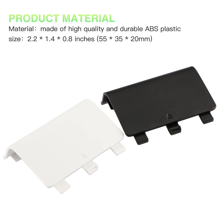 For Xbox One 5pcs Wireless Controller Battery Cover Replacement Battery Doors(Black) - XBOX Spare Parts by PMC TechLife | Online Shopping South Africa | PMC TechLife