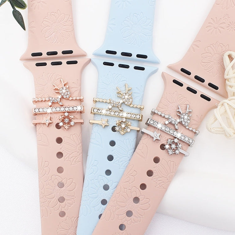 3pcs/Set Smart Watch Silicone Watch Band Decoration Ring(5) - free shipping - PMC TechLife - Order now!