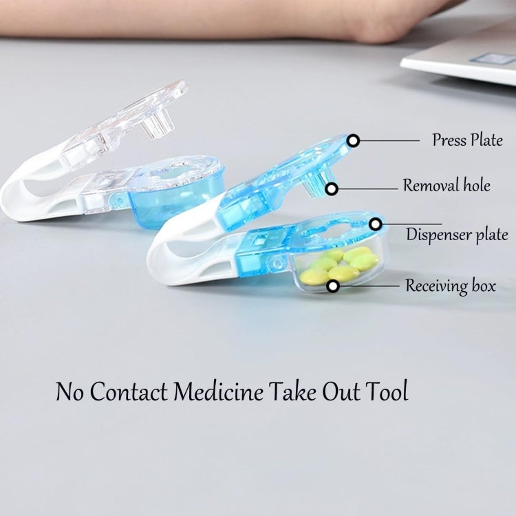 Portable Pill Taker Tablets Pills Blister Pack Opener Pills Box Case(Transparent) - Pill Boxes by PMC Jewellery | Online Shopping South Africa | PMC Jewellery