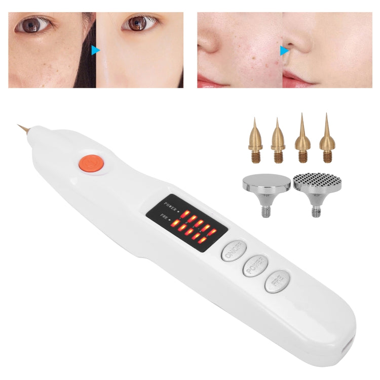 Spot Mole Pen Spot Removal Instrument Home Beauty Instrument, Spec: Plug-in Model EU(White) - free shipping - PMC TechLife - Order now!