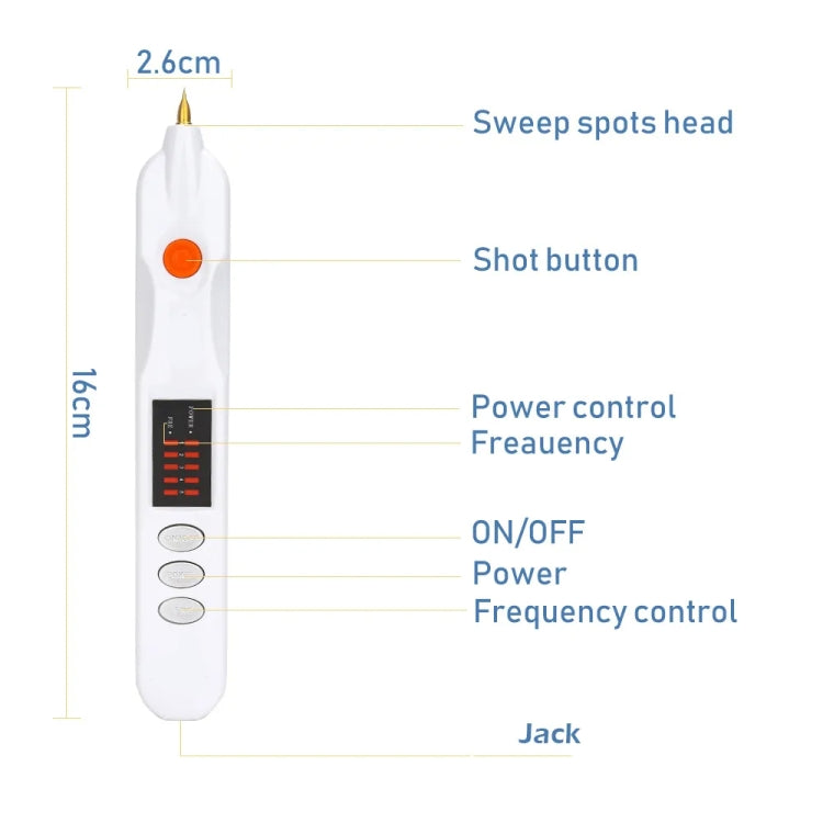 Spot Mole Pen Spot Removal Instrument Home Beauty Instrument, Spec: Charging Model UK Plug(White) - free shipping - PMC TechLife - Order now!