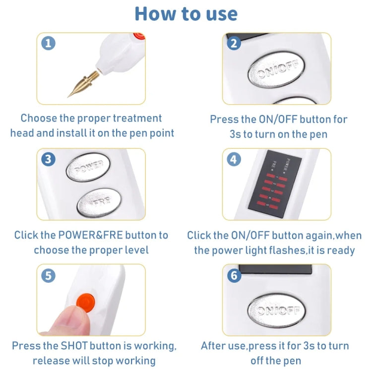 Spot Mole Pen Spot Removal Instrument Home Beauty Instrument, Spec: Charging Model US Plug(Golden) - free shipping - PMC TechLife - Order now!