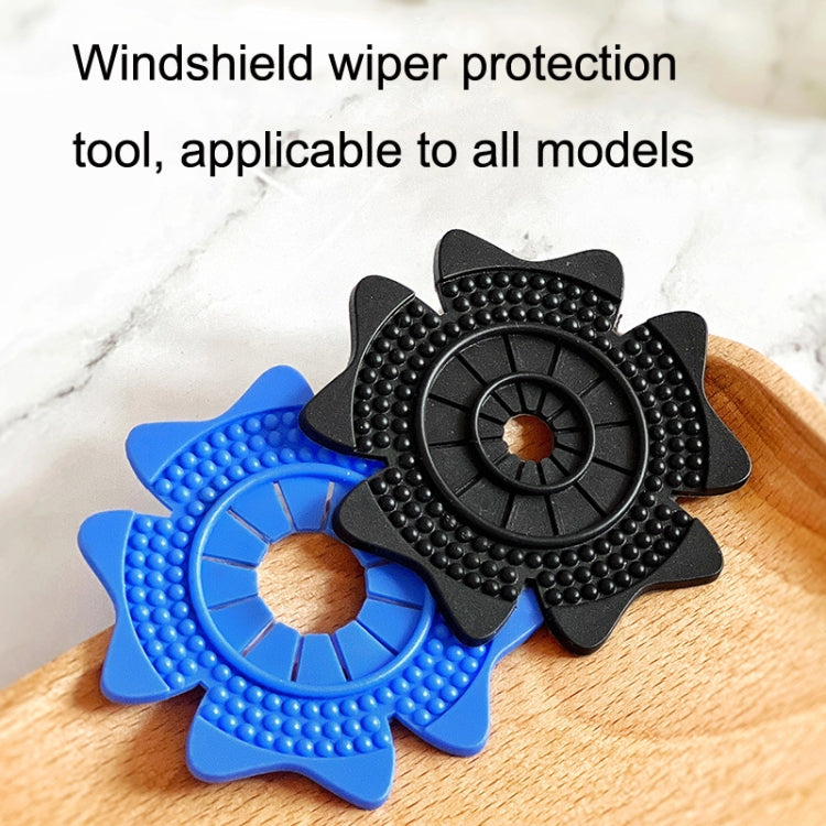 4sets Car Universal Wiper Hole Protective Cover PVC Dustproof Snowproof Wiper Pad(Blue Small Hole) - free shipping - PMC TechLife - Order now!