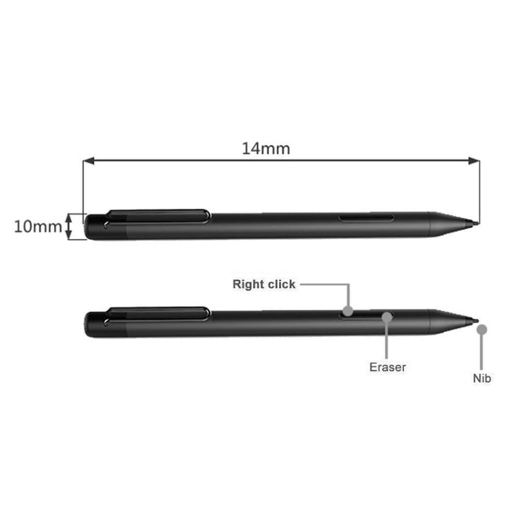 For Microsoft Surface 3 Pro 3/4/5/6/7/Book/Laptop/Go Pressure Touch Capacitance Pen(Silver) - Stylus Pen by PMC TechLife | Online Shopping South Africa | PMC TechLife | Buy Now Pay Later Mobicred