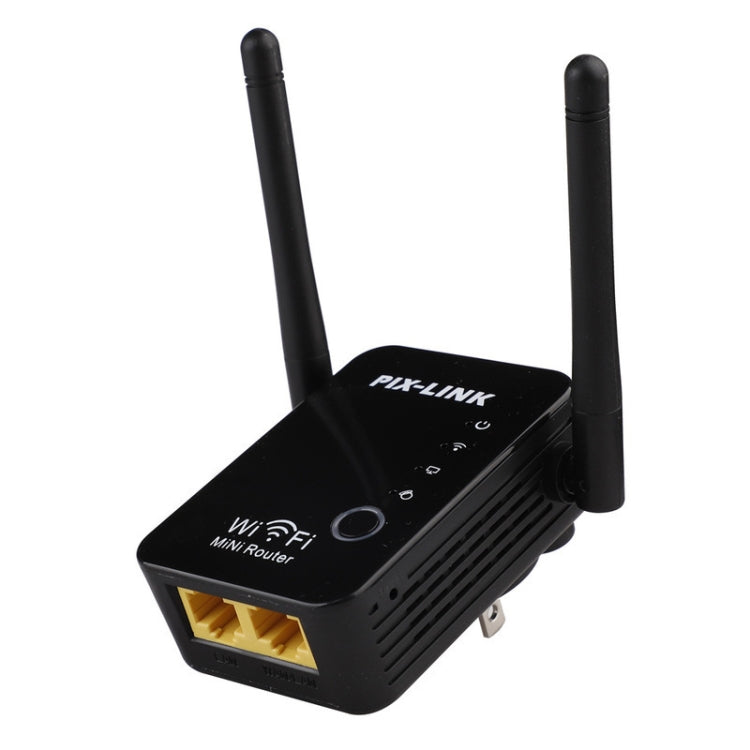 PIX-LINK 2.4G 300Mbps WiFi Signal Amplifier Wireless Router Dual Antenna Repeater(EU Plug) - free shipping - PMC TechLife - Order now!