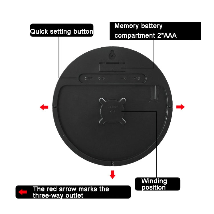 10-Inch Led Digital Wall Clock 2-Color Large Screen Electronic Clock With Temperature Display(Orange) - free shipping - PMc TechLife - Order now!