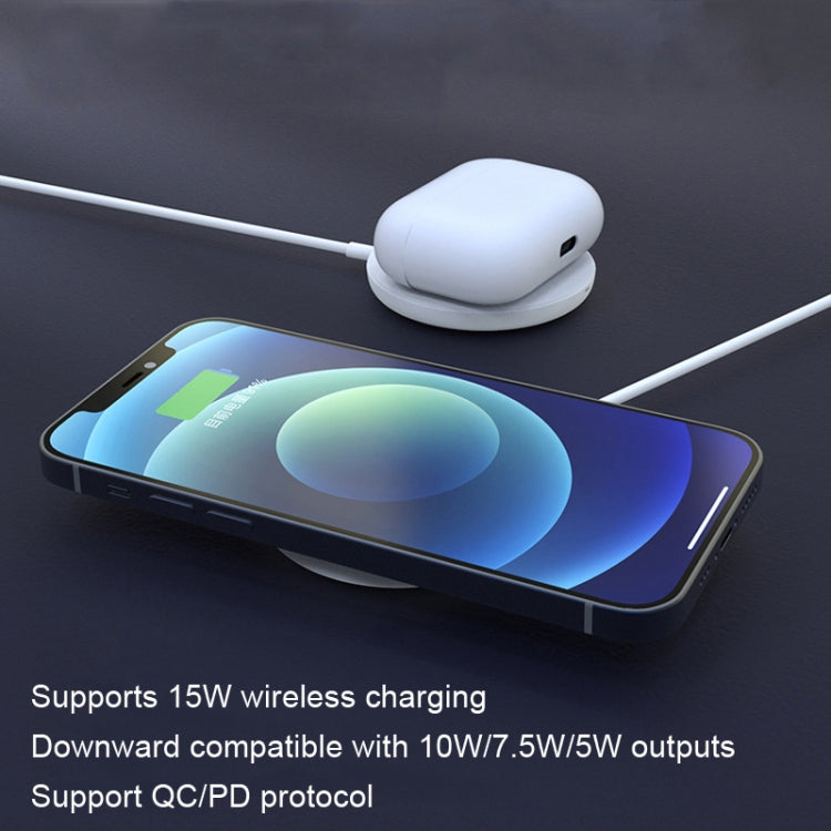 ROMOSS WF05P Phone Magnet Wireless Charger For iPhone 12 / 13 / 14 / 15Series(White) - Wireless Charger by ROMOSS | Online Shopping South Africa | PMC Jewellery | Buy Now Pay Later Mobicred