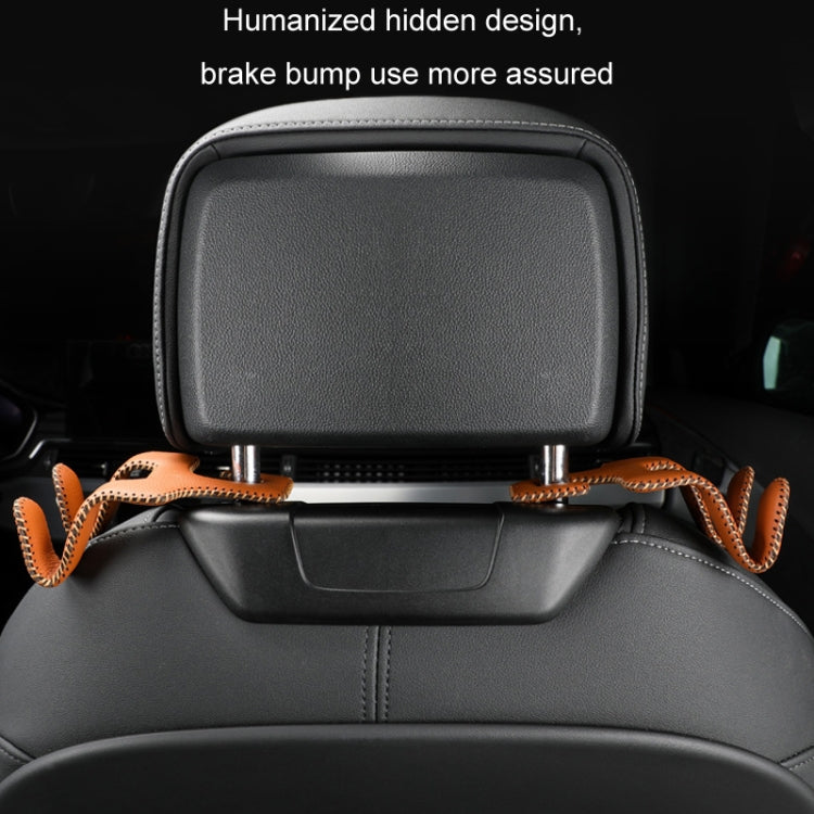 Car Double Hook Stainless Steel Rear Headrest Mobile Phone Holder(Black Red Line) - Auto Fastener & Clips by PMC TechLife | Online Shopping South Africa | PMC TechLife | Buy Now Pay Later Mobicred