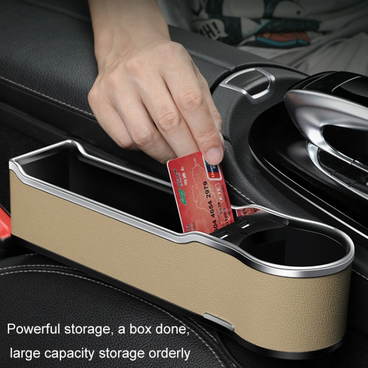 Car Seat Gap Storage Box Multifunctional Mobile Phone USB Charger, Color: QC3.0 Red - Stowing Tidying by PMC Jewellery | Online Shopping South Africa | PMC Jewellery | Buy Now Pay Later Mobicred