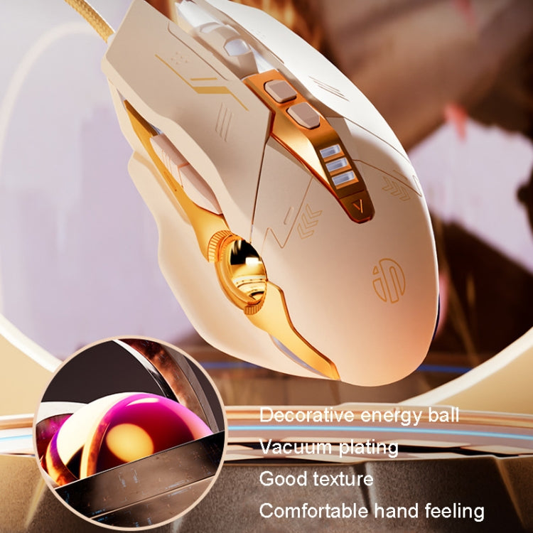 Inphic PW5 Mecha Wired Game Mouse Macro Definition Light Mute Office USB Computer Mouse - Wired Mice by Inphic | Online Shopping South Africa | PMC Jewellery | Buy Now Pay Later Mobicred