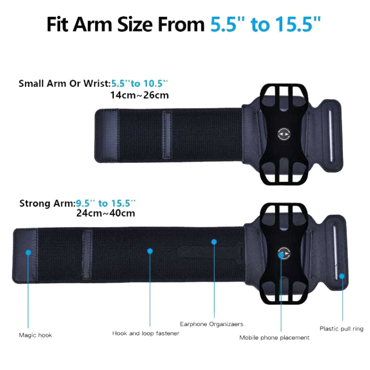 For 4.5-7 inch Phone Sports Removable Bag, Style: Armband(Blue) - Other by PMC TechLife | Online Shopping South Africa | PMC TechLife | Buy Now Pay Later Mobicred