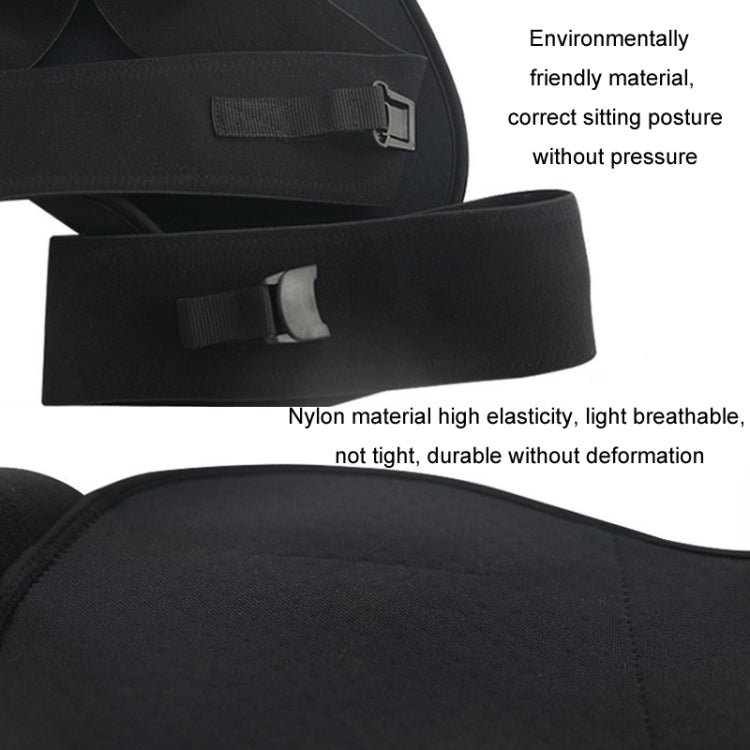 Sedentary Waist Support Auxiliary Belt Anti-hunchback Sitting Corrector(Black) - Corrector by PMC Jewellery | Online Shopping South Africa | PMC Jewellery