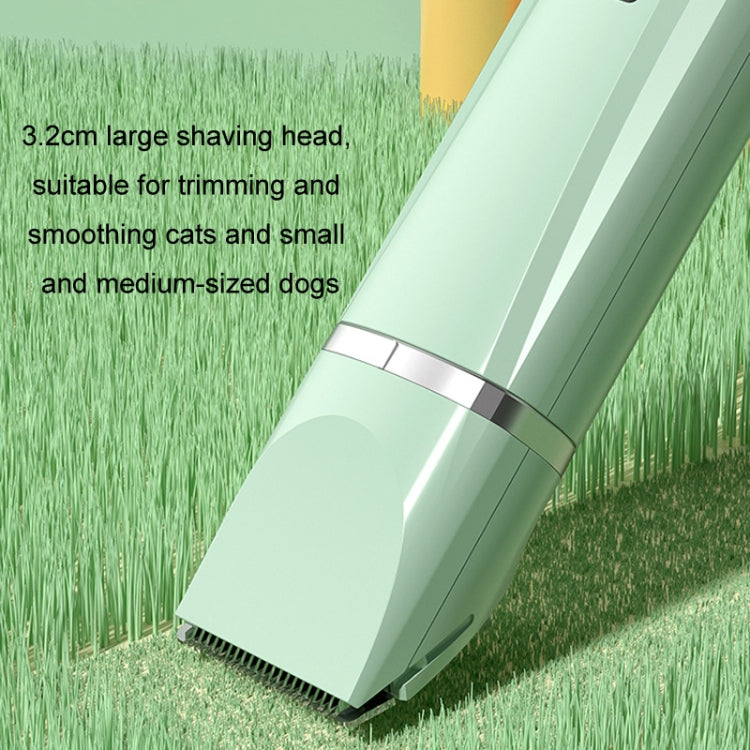 Pet Shaver Cat Dog Paw Hair Clipper Electric Fader, Color: 2 in 1 Green - Pet Care by PMC Jewellery | Online Shopping South Africa | PMC Jewellery