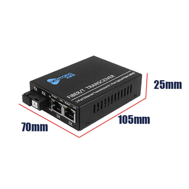 NESTONG  Gigabit Single-mode Fiber Optic Transceiver POE Photoelectric Converter,CN Plug - Fiber Receiver by NESTONG | Online Shopping South Africa | PMC Jewellery | Buy Now Pay Later Mobicred