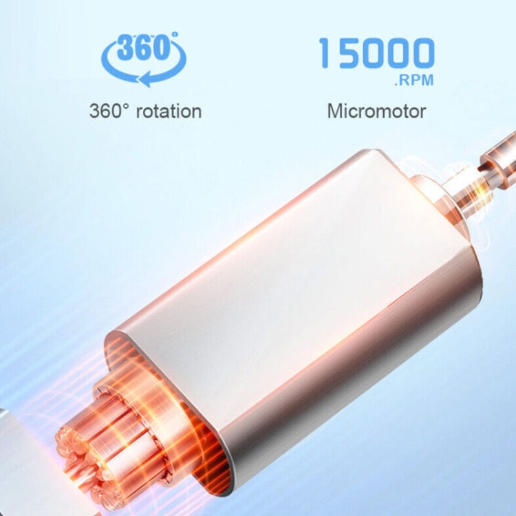 Rechargeable Nail Drill Machine Set with Ceramic Drill Bit Spot Lighting(White) - Grinding Tools & Accessories by PMC TechLife | Online Shopping South Africa | PMC TechLife