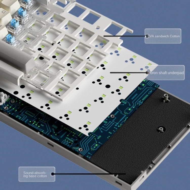 LANGTU LT84 Mechanical Luminous Keyboard, Style: Wired Single-mode Silver Gray Shaft (White) - Wired Keyboard by LANGTU | Online Shopping South Africa | PMC Jewellery | Buy Now Pay Later Mobicred