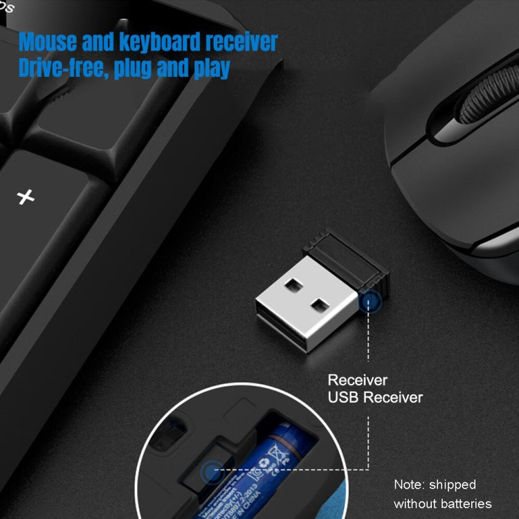 K-Snake WK800 Wireless 2.4G Keyboard Mouse Set Tabletop Computer Notebook Business Office House Use, Color: Black - Wireless Keyboard by K-Snake | Online Shopping South Africa | PMC Jewellery | Buy Now Pay Later Mobicred