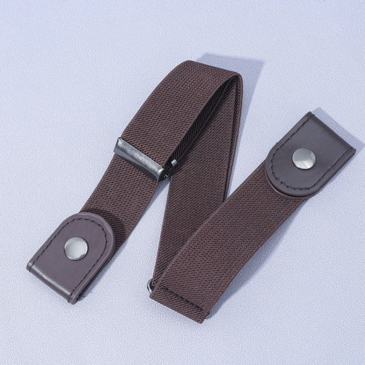 Invisible Pants Belt Stretchy Elastic Jeans Belt(Brown) - Belts by PMC Jewellery | Online Shopping South Africa | PMC Jewellery