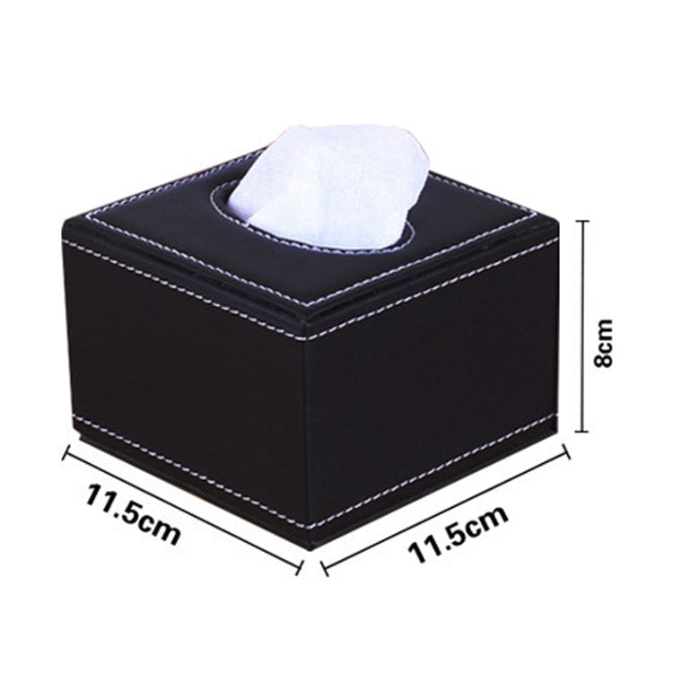 Crocodile Pattern Hotel Restaurant Leather Square Paper Box Car Tissue Box - Tissue Boxes by PMC TechLife | Online Shopping South Africa | PMC TechLife | Buy Now Pay Later Mobicred