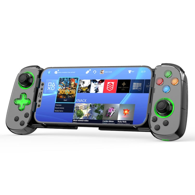 D7 BT5.0 Retractable Gamepad With Light For PC / Android / IPhone /Win7 10 11/Mac OS/Switch(White) - Gamepads by PMC Jewellery | Online Shopping South Africa | PMC Jewellery