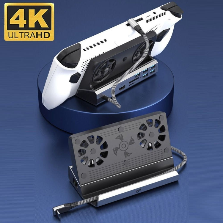 6 -in -1 For ASUS ROG Ally 100W PD Charging Game Console Stand Multifunctional USB 3.0 Docking Station - free shipping - PMC Jewellery - Order now!