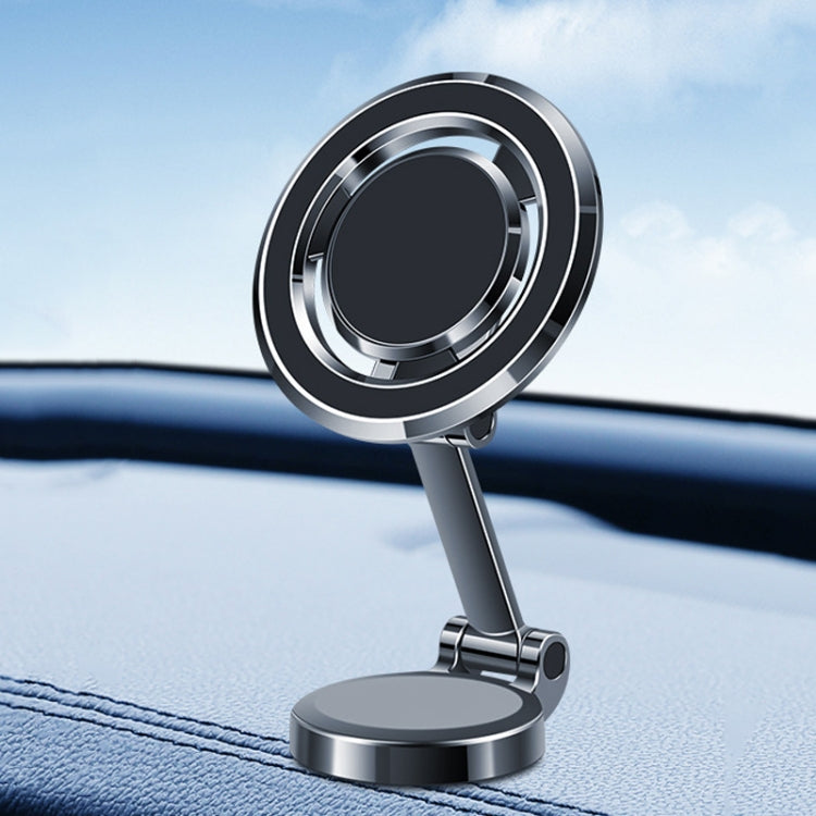 Dashboard Magnetic Navigation Foldable Universal Car Phone Holder(Black) - Car Holders by PMC TechLife | Online Shopping South Africa | PMC TechLife | Buy Now Pay Later Mobicred