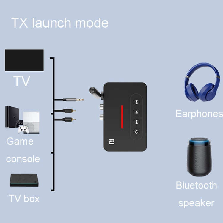 Bluetooth Audio Adapter  NFC Bluetooth Receiver Transmitter 2 In 1 With Remote Control - Audio Receiver Transmitter by PMC TechLife | Online Shopping South Africa | PMC TechLife