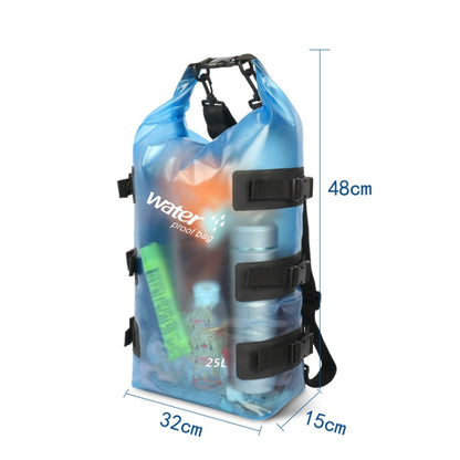 Translucent Waterproof Swimming Backpack Beach Outdoor Water Sports Waterproof Bucket(Blue) - Waterproof Bags by PMC Jewellery | Online Shopping South Africa | PMC Jewellery