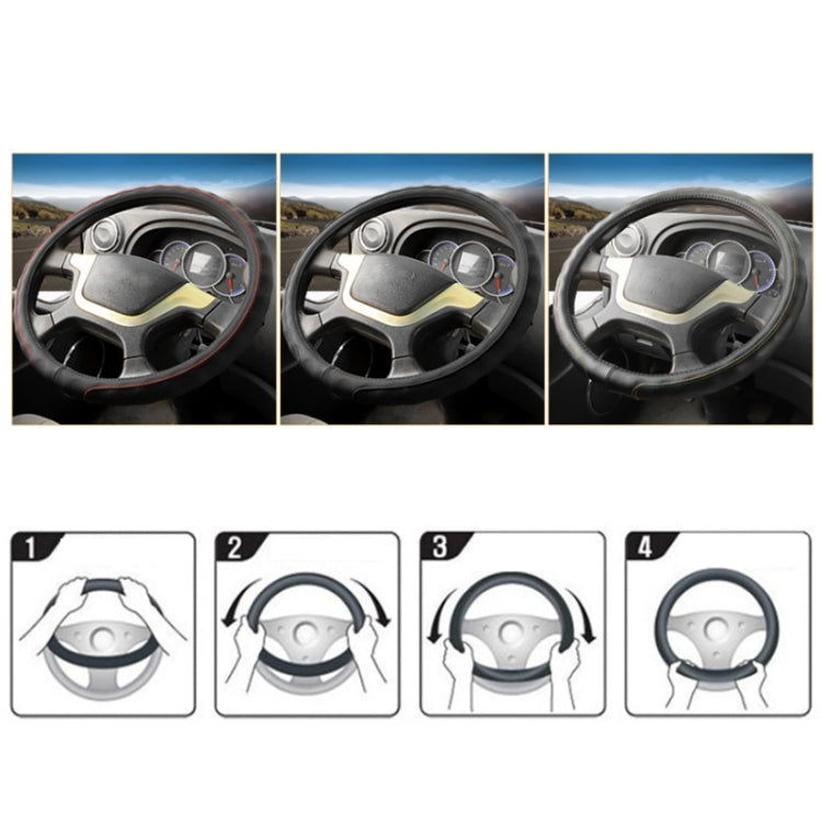 45cm Leather Truck Steering Wheel Cover(Black) - free shipping - PMC TechLife - Order now!
