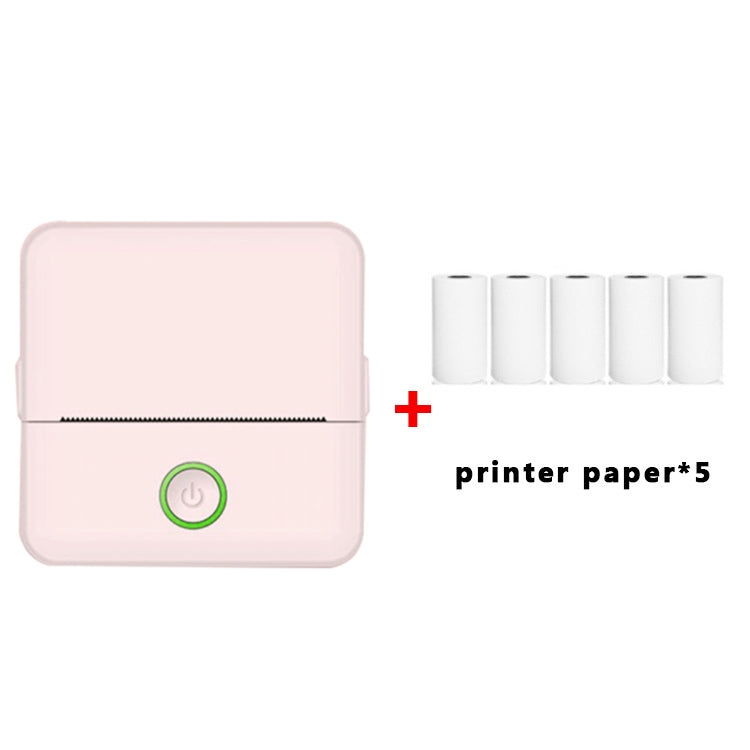 X6 200DPI Student Homework Printer Bluetooth Inkless Pocket Printer Pink Printing Paper x5 - Printer by PMC Jewellery | Online Shopping South Africa | PMC Jewellery | Buy Now Pay Later Mobicred