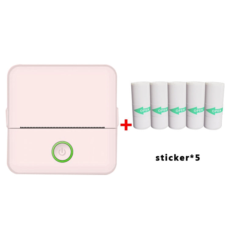 X6 200DPI Student Homework Printer Bluetooth Inkless Pocket Printer Pink Sicker x5 - Printer by PMC TechLife | Online Shopping South Africa | PMC TechLife | Buy Now Pay Later Mobicred