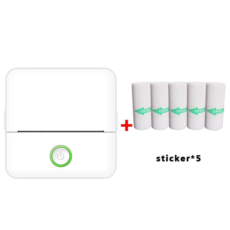X6 200DPI Student Homework Printer Bluetooth Inkless Pocket Printer White Sticker x5 - Printer by PMC TechLife | Online Shopping South Africa | PMC TechLife | Buy Now Pay Later Mobicred