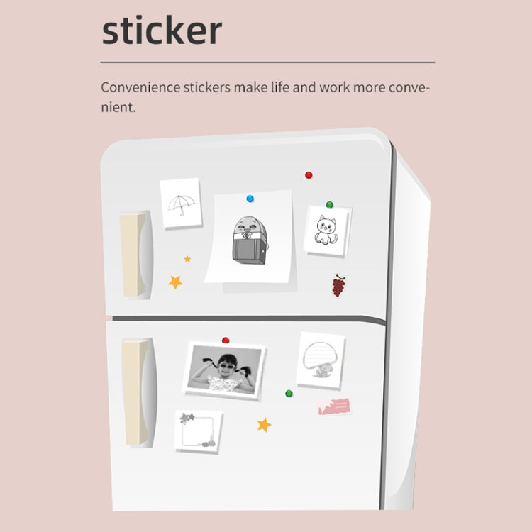 X6 200DPI Student Homework Printer Bluetooth Inkless Pocket Printer Pink 5 Printer Paper+5 Stickers - Printer by PMC TechLife | Online Shopping South Africa | PMC TechLife | Buy Now Pay Later Mobicred