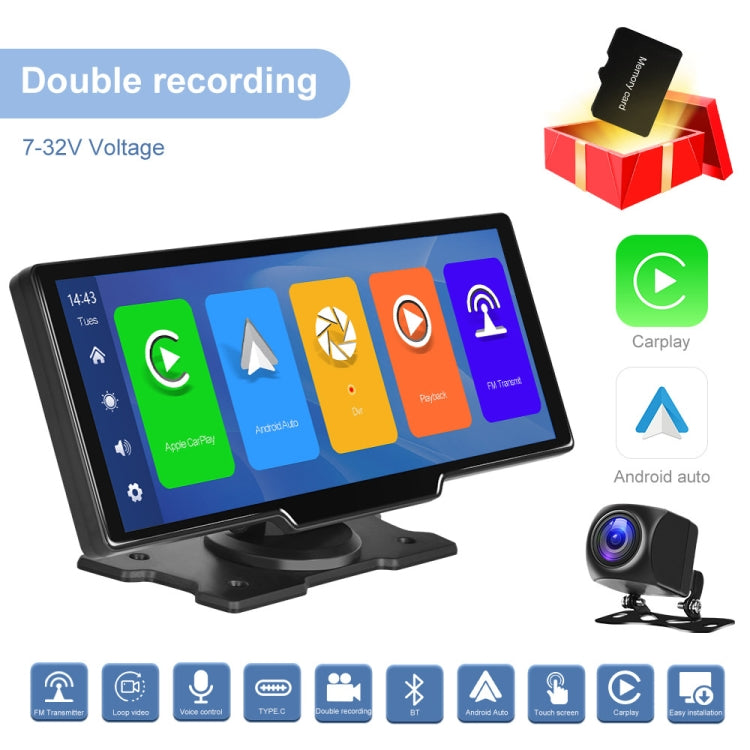 Car 10.26 Inch Portable Wireless CarPlay Display Android Auto Mobile Phone Screen - Car MP3 & MP4 & MP5 by PMC TechLife | Online Shopping South Africa | PMC TechLife | Buy Now Pay Later Mobicred